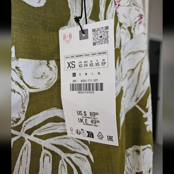 Floral Zara Green Maxi Dress - Picture 9 of 9